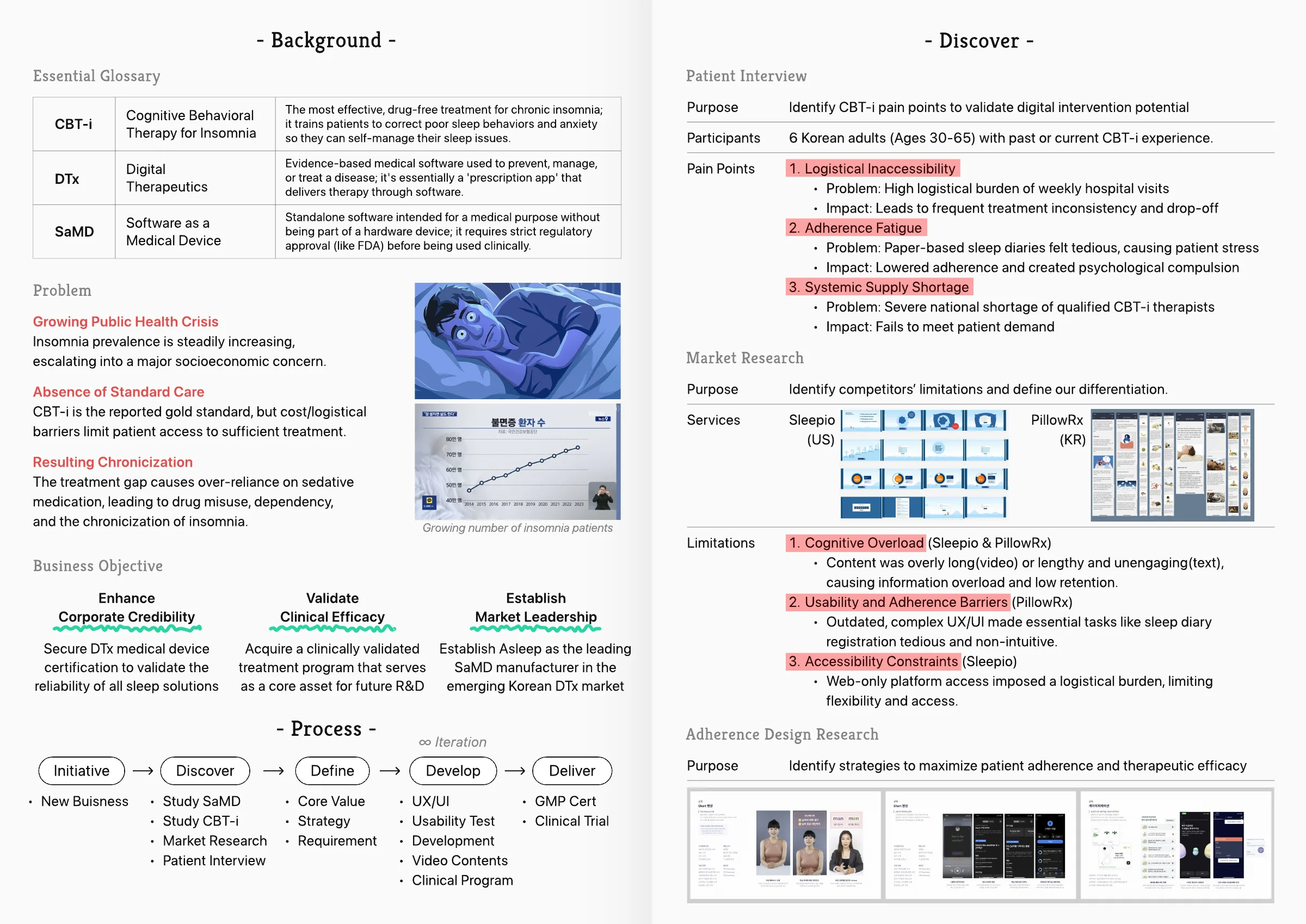 SomMind: Insomnia Digital Therapeutic, case study page 2 of 5